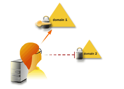 1) In a Windows network, the domain serves as a security boundary. The domain administrator has the necessary permissions and rights to administer within that domain only, unless he is explicitly granted rights in another domain.