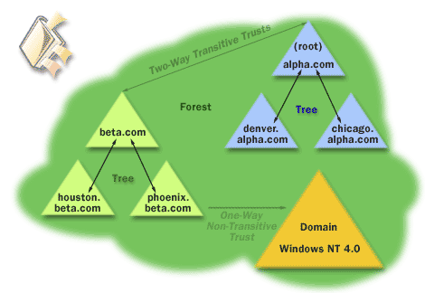 4) The name of the root tree, or the first tree that is created in the forest, is used to refer to a given forest, is used to refer to a given forest. Each tree in a forest has its own unique namespace.