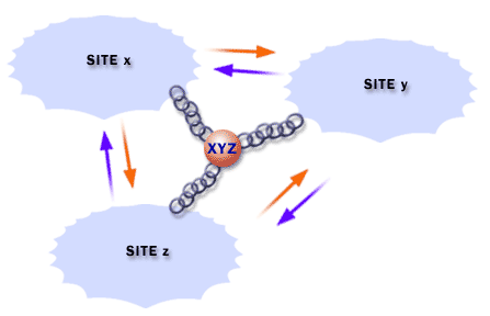 2) For example, if you create a site link called XYZ that connect site X, site Y, and site Z, replication traffic can occur between all pairs of sites (X to Y, X to Z, Y to Z, and Z to Y).