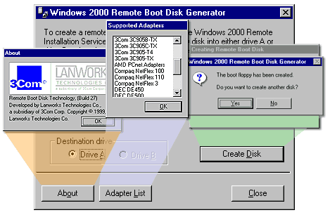 The Remote Boot Disk Generator Program