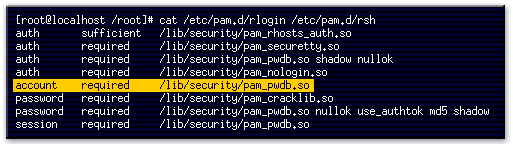 6) This line instructs the system to compare the user's attributes (stored in the password database) against system limits