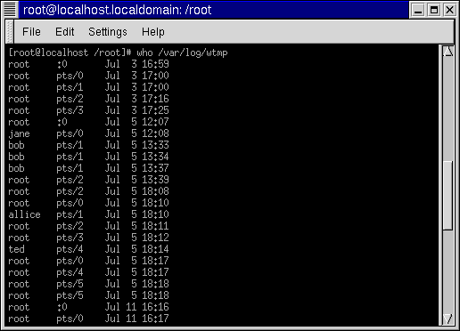 Viewing Log files in Redhat