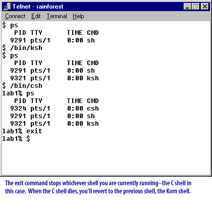 Unix Shells 6