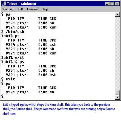 Unix Shells 8