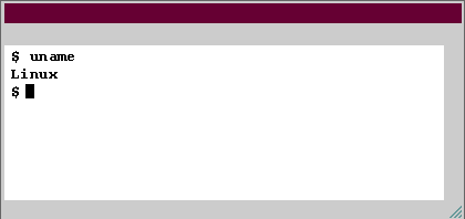 3) uname command: Most versions of UNIX offer the uname command, which identifies the operating system.